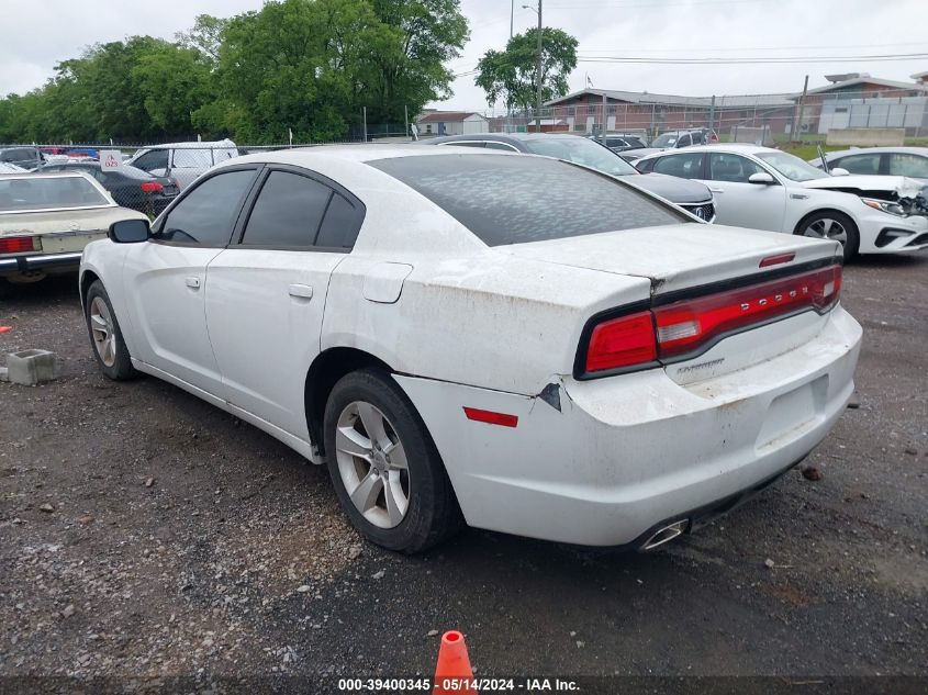 2013 Dodge Charger Se VIN: 2C3CDXBG3DH609724 Lot: 39400345