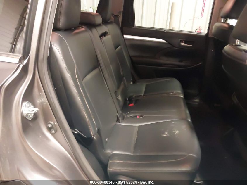 2015 Toyota Highlander Xle V6 VIN: 5TDJKRFH9FS164112 Lot: 39400346