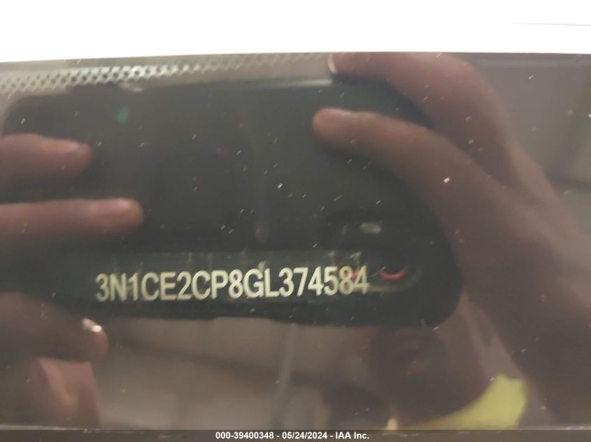 2016 Nissan Versa Note VIN: 3N1CE2CP8GL374584 Lot: 39400348