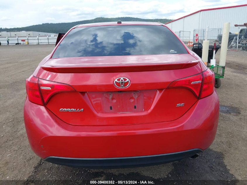 2018 Toyota Corolla Se VIN: 2T1BURHE6JC124198 Lot: 39400352