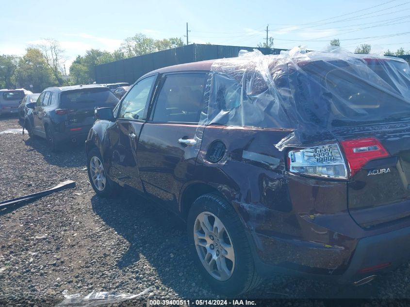 2009 Acura Mdx VIN: 2HNYD28229H501449 Lot: 39400511