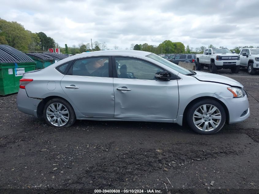 2013 Nissan Sentra Sl VIN: 3N1AB7AP4DL623801 Lot: 39400608