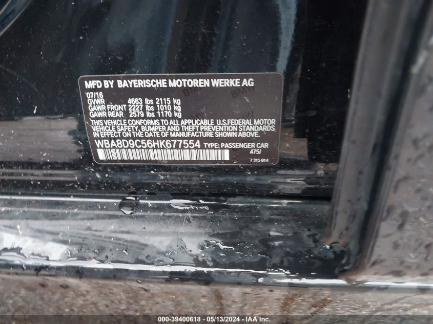 2017 BMW 330I XDRIVE - WBA8D9C56HK677554