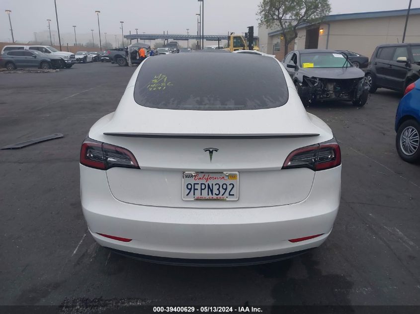 2023 Tesla Model 3 Rear-Wheel Drive VIN: 5YJ3E1EA9PF519291 Lot: 39400629