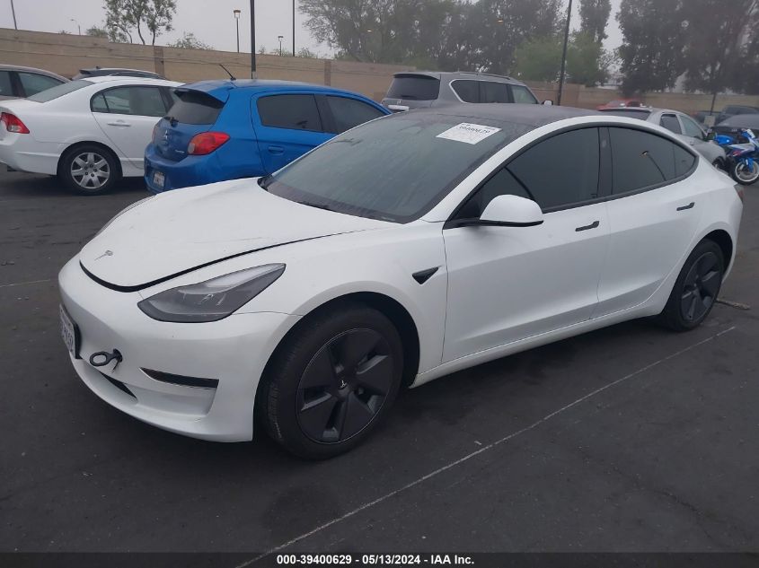 2023 Tesla Model 3 Rear-Wheel Drive VIN: 5YJ3E1EA9PF519291 Lot: 39400629