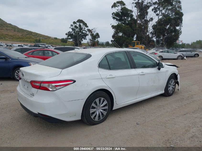 2020 Toyota Camry Le Hybrid VIN: 4T1C31AK7LU012889 Lot: 39400637