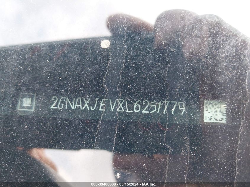 2020 CHEVROLET EQUINOX FWD 2FL - 2GNAXJEV8L6251779