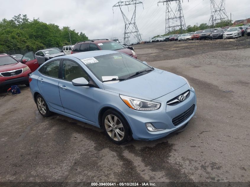 2014 Hyundai Accent Gls VIN: KMHCU4AE5EU592980 Lot: 39400641