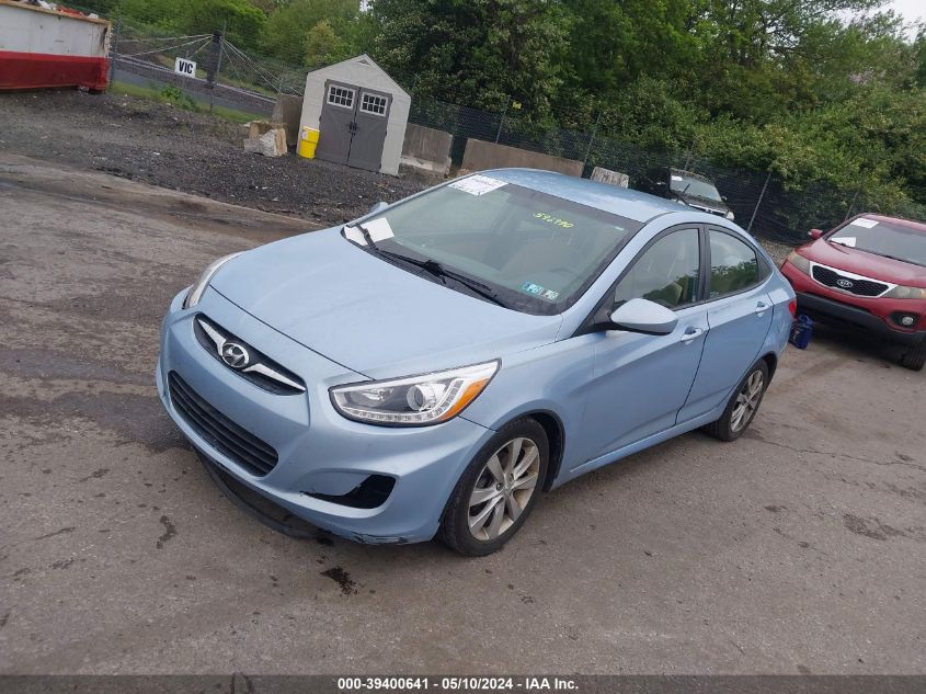 2014 Hyundai Accent Gls VIN: KMHCU4AE5EU592980 Lot: 39400641