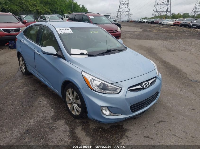 2014 Hyundai Accent Gls VIN: KMHCU4AE5EU592980 Lot: 39400641