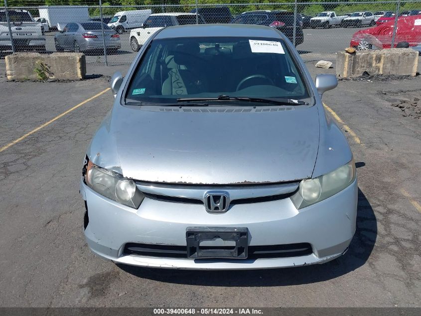 2008 Honda Civic Lx VIN: 2HGFA16508H521549 Lot: 39400648