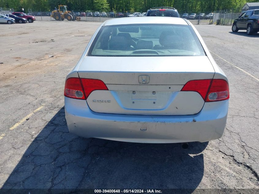 2008 Honda Civic Lx VIN: 2HGFA16508H521549 Lot: 39400648