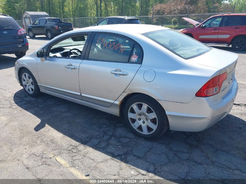 2008 Honda Civic Lx VIN: 2HGFA16508H521549 Lot: 39400648