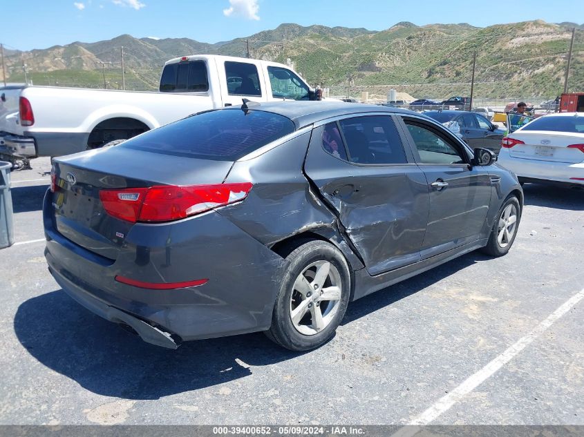 2015 Kia Optima Lx VIN: KNAGM4A73F5649287 Lot: 39400652