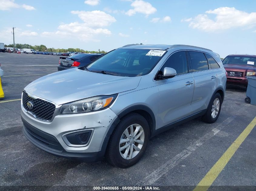 2016 Kia Sorento 2.4L Lx VIN: 5XYPG4A32GG013931 Lot: 39400655