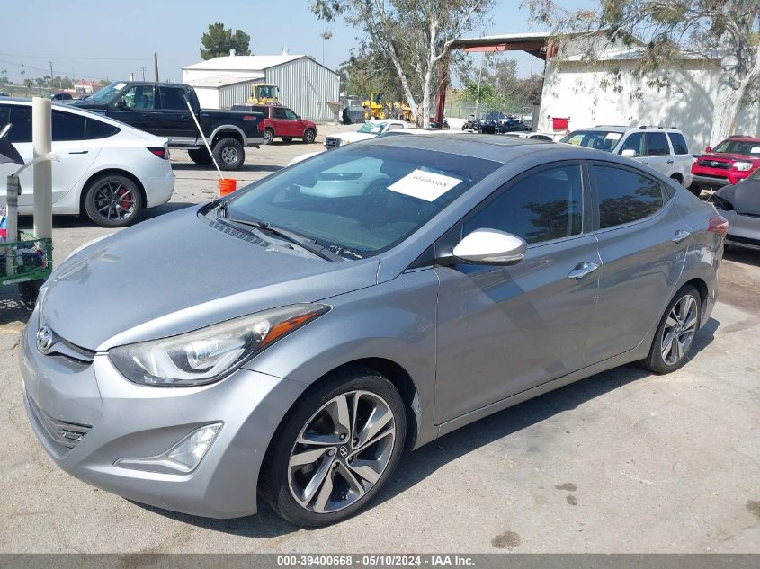 2014 Hyundai Elantra Limited VIN: KMHDH4AE3EU185636 Lot: 39400668