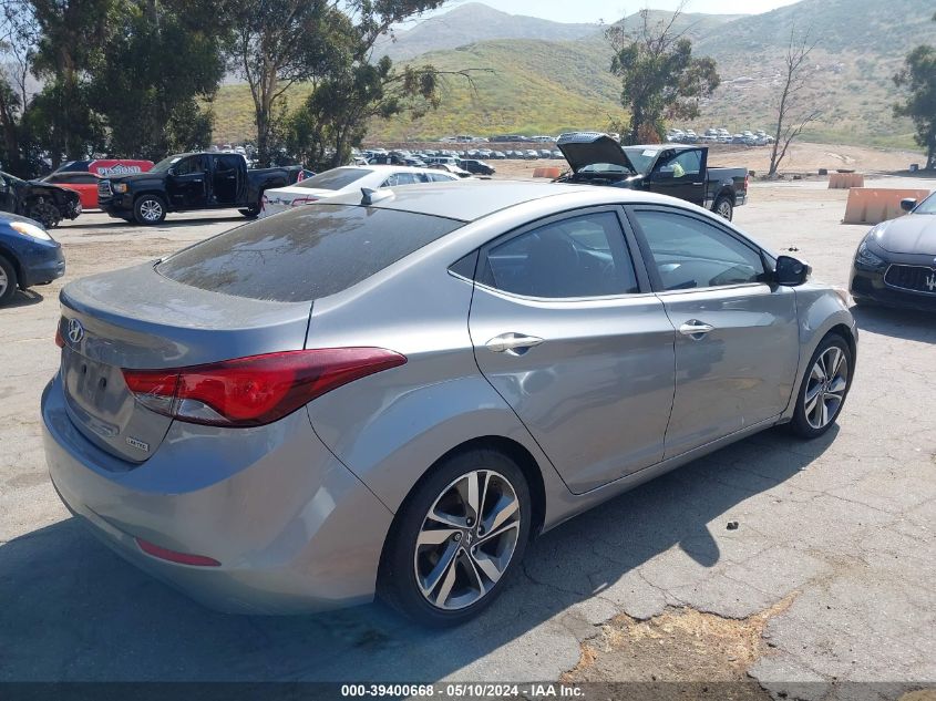 2014 Hyundai Elantra Limited VIN: KMHDH4AE3EU185636 Lot: 39400668