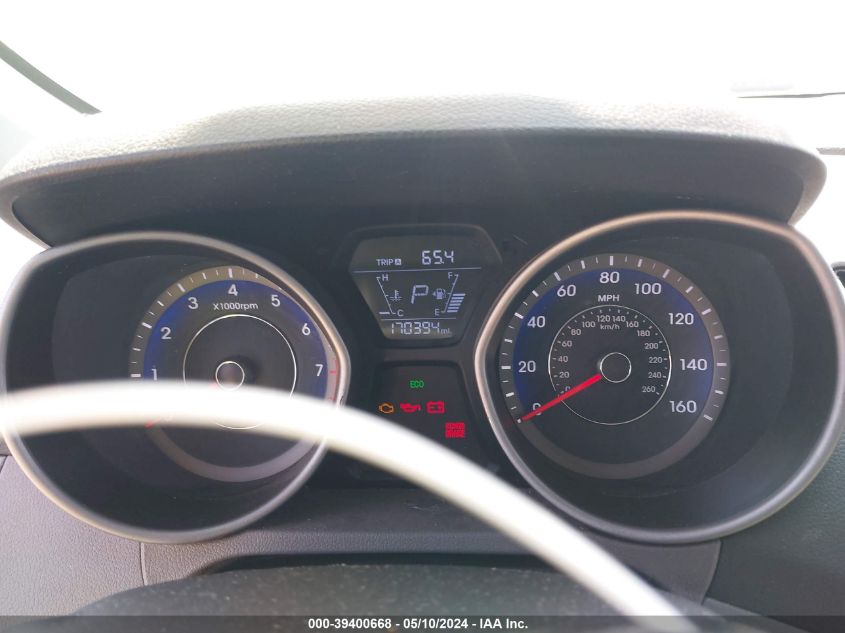 2014 Hyundai Elantra Limited VIN: KMHDH4AE3EU185636 Lot: 39400668