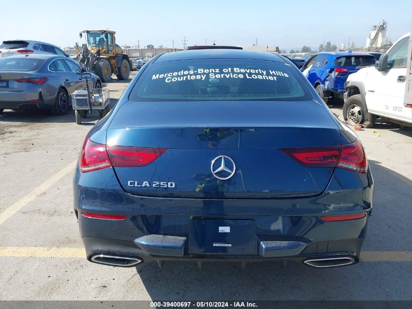 2023 Mercedes-Benz Cla 250 Coupe VIN: W1K5J4GBXPN384633 Lot: 39400697