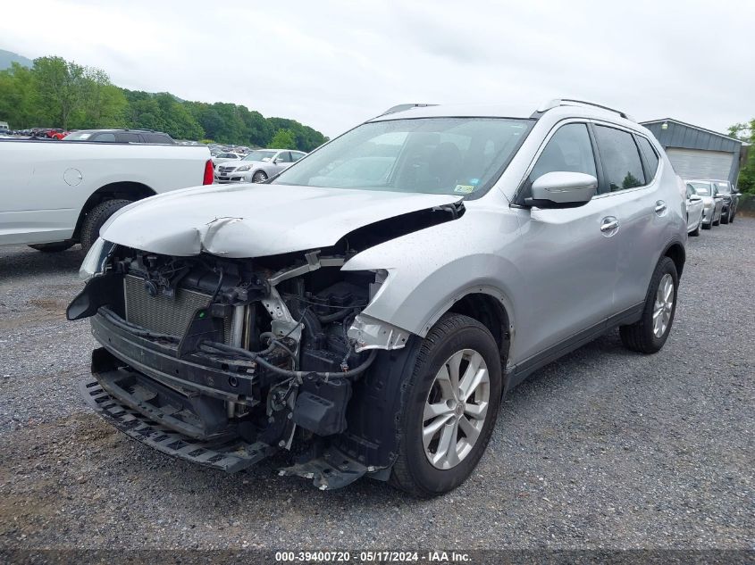 2015 Nissan Rogue Sv VIN: KNMAT2MVXFP538962 Lot: 39400720