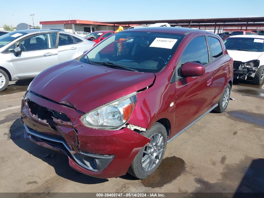 2017 Mitsubishi Mirage Es VIN: ML32A3HJ4HH010468 Lot: 39400747