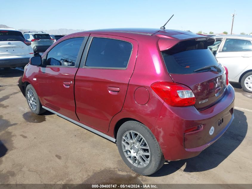 2017 Mitsubishi Mirage Es VIN: ML32A3HJ4HH010468 Lot: 39400747