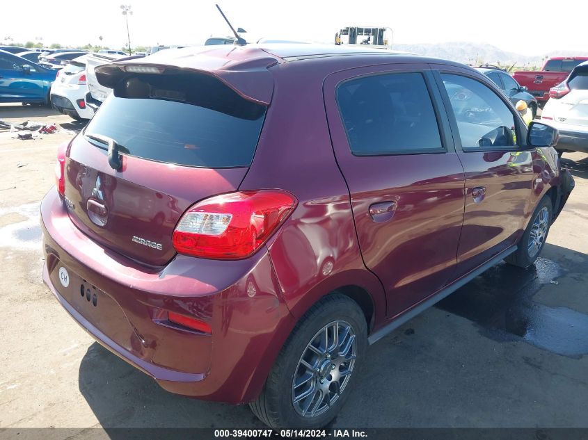 2017 Mitsubishi Mirage Es VIN: ML32A3HJ4HH010468 Lot: 39400747