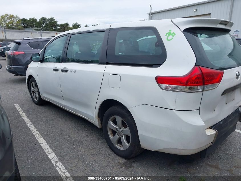 2014 Toyota Sienna L V6 7 Passenger VIN: 5TDZK3DC4ES444882 Lot: 39400751