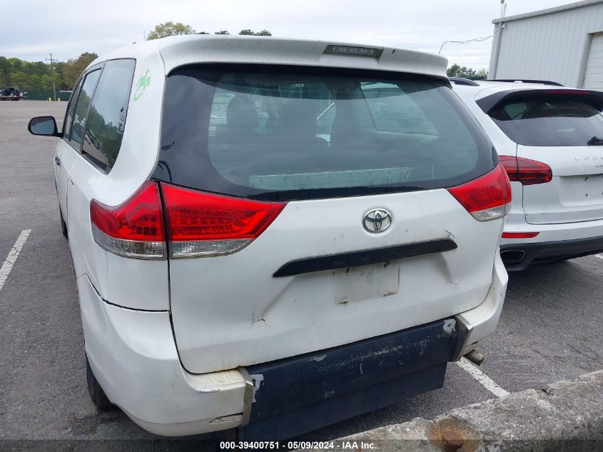 2014 Toyota Sienna L V6 7 Passenger VIN: 5TDZK3DC4ES444882 Lot: 39400751