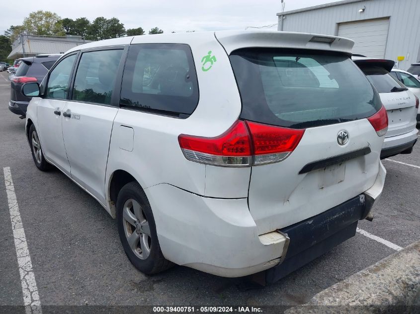 2014 Toyota Sienna L V6 7 Passenger VIN: 5TDZK3DC4ES444882 Lot: 39400751