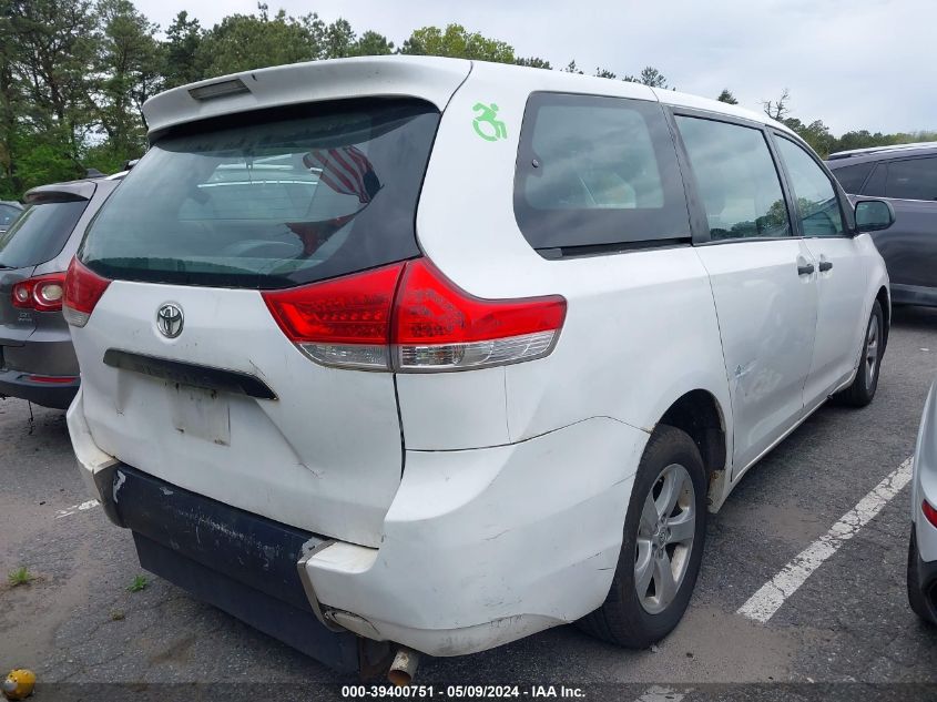 2014 Toyota Sienna L V6 7 Passenger VIN: 5TDZK3DC4ES444882 Lot: 39400751