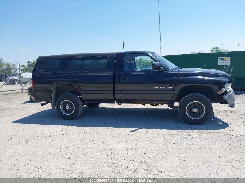 1996 Dodge Ram 1500 VIN: 1B7HF16Z2TJ185549 Lot: 39400767