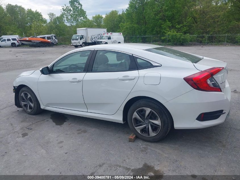 2019 Honda Civic Lx VIN: 19XFC2F64KE025423 Lot: 39400781