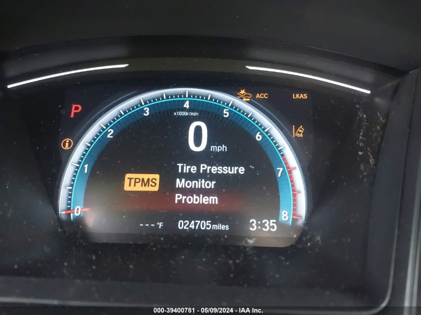 2019 Honda Civic Lx VIN: 19XFC2F64KE025423 Lot: 39400781