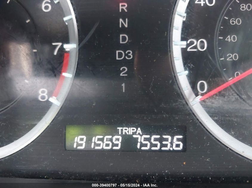 2010 Honda Accord 2.4 Ex-L VIN: 1HGCP2F82AA168396 Lot: 39400797