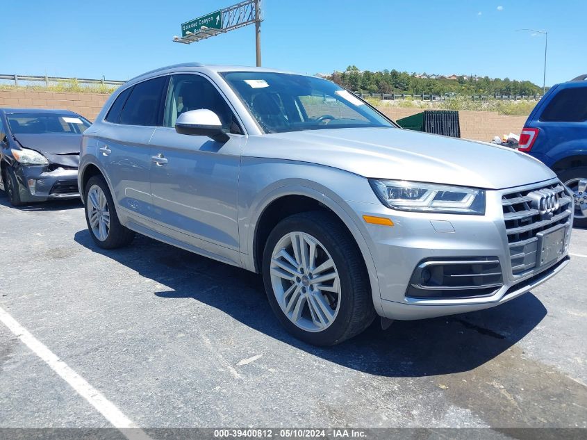 2018 Audi Q5 2.0T Premium/2.0T Tech Premium VIN: WA1CNAFY9J2124334 Lot: 39400812