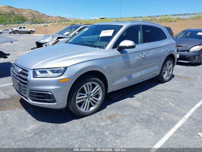 2018 Audi Q5 2.0T Premium/2.0T Tech Premium VIN: WA1CNAFY9J2124334 Lot: 39400812