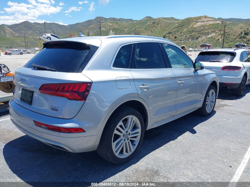 2018 Audi Q5 2.0T Premium/2.0T Tech Premium VIN: WA1CNAFY9J2124334 Lot: 39400812