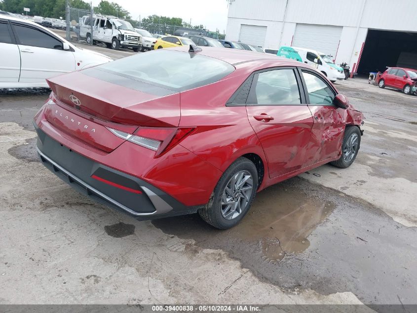 2024 Hyundai Elantra Sel VIN: KMHLM4DG7RU650896 Lot: 39400838