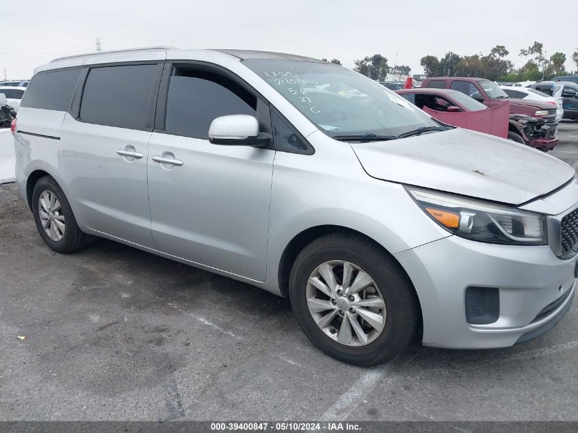 2015 Kia Sedona Lx VIN: KNDMB5C10F6034880 Lot: 39400847