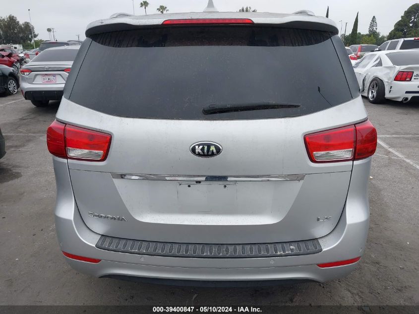 2015 Kia Sedona Lx VIN: KNDMB5C10F6034880 Lot: 39400847