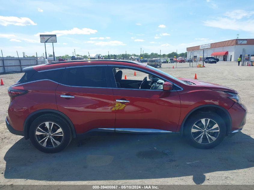 2019 Nissan Murano Sv VIN: 5N1AZ2MJ5KN105918 Lot: 39400867