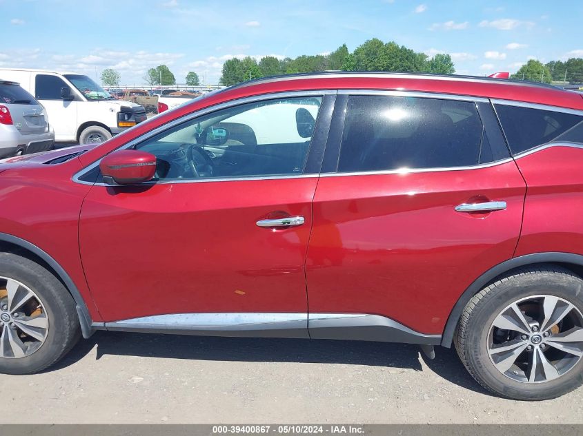 2019 Nissan Murano Sv VIN: 5N1AZ2MJ5KN105918 Lot: 39400867