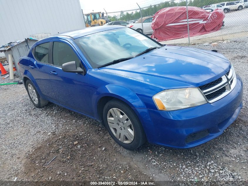 2014 Dodge Avenger Se VIN: 1C3CDZAB9EN189462 Lot: 39400872