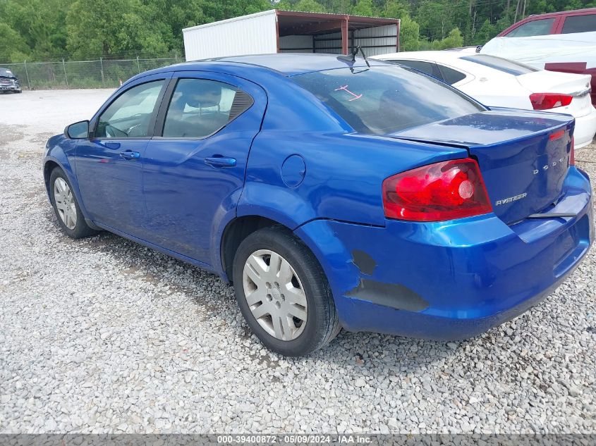 2014 Dodge Avenger Se VIN: 1C3CDZAB9EN189462 Lot: 39400872