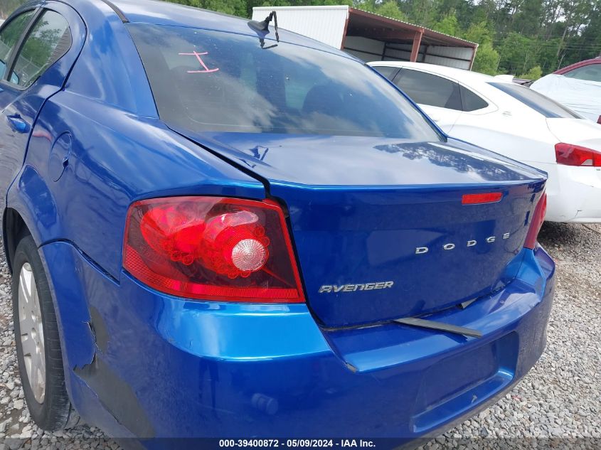 2014 Dodge Avenger Se VIN: 1C3CDZAB9EN189462 Lot: 39400872