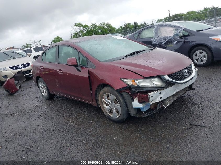 2013 Honda Civic Lx VIN: 2HGFB2F51DH557778 Lot: 39400908