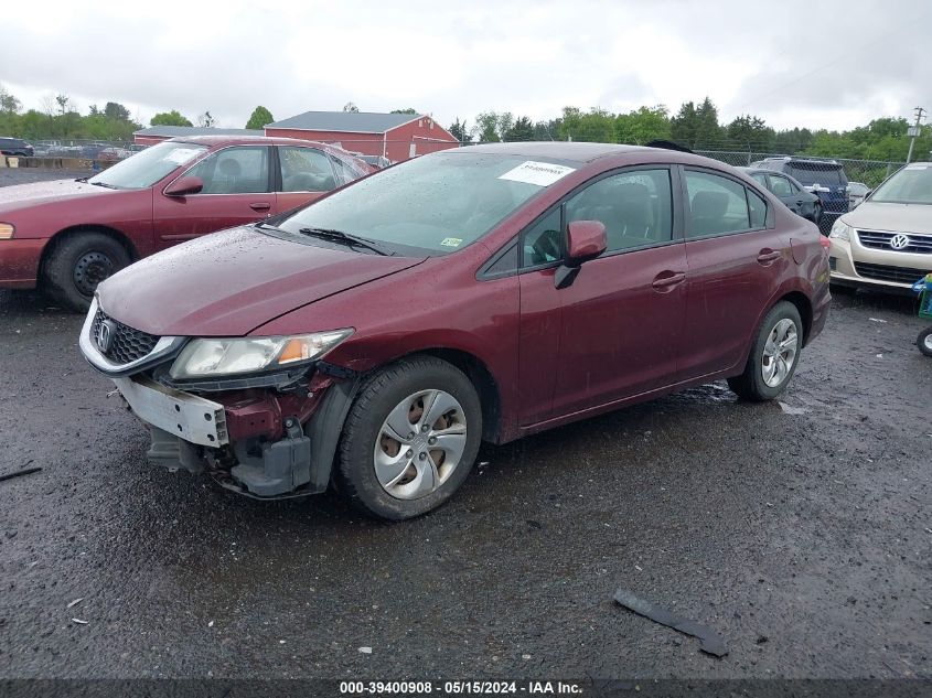 2013 Honda Civic Lx VIN: 2HGFB2F51DH557778 Lot: 39400908