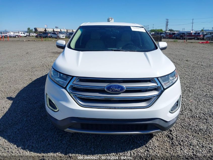 2015 Ford Edge Sel VIN: 2FMTK4J88FBB04127 Lot: 39400927