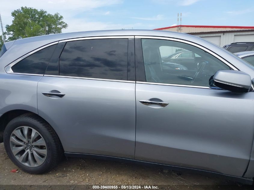 2016 Acura Mdx Technology Acurawatch Plus Packages/Technology Package VIN: 5FRYD4H45GB030756 Lot: 39400955